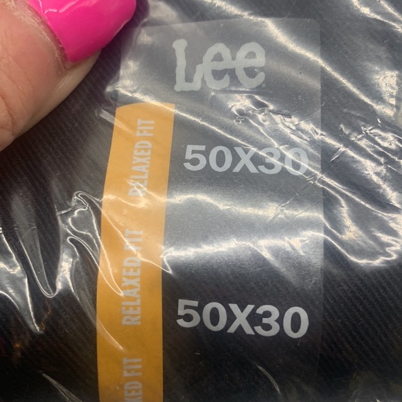 Lee NWT Relaxed Fit Straight Leg Black Jeans size 50 x 30 - Picture 5 of 5